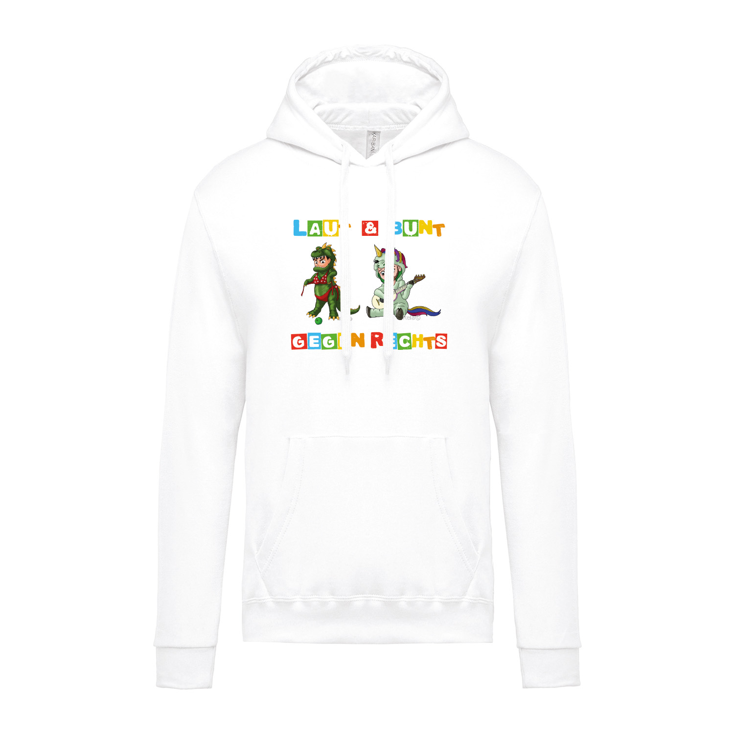 Soli-Hoodie »Laut & Bunt«  